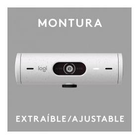 Logitech Webcam Brio 500 con Micrófono, 4MP, 1920 x 1080 Píxeles, USB-C, Blanco