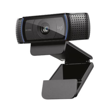 Logitech Webcam HD Pro C920 con Micrófono, Full HD, 1920 x 1080 Pixeles, USB 2.0, Negro