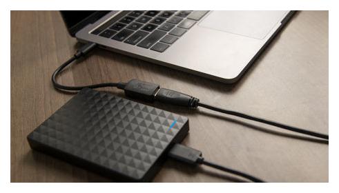 Xtech Adaptador USB-C Macho - USB 3.0 A Hembra, 12cm, Negro