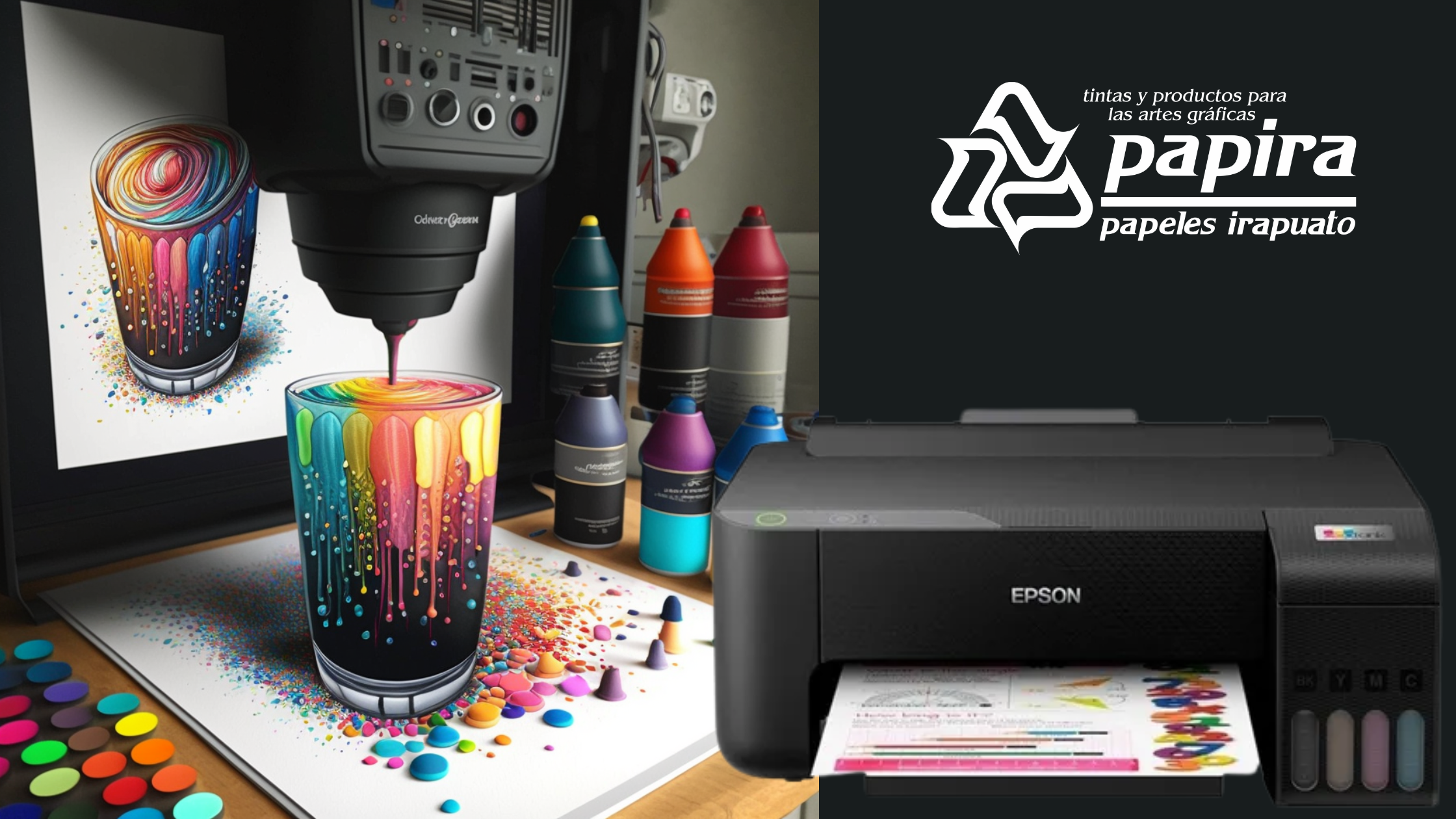 ¿Cómo se configura una impresora con tinta de sublimación?