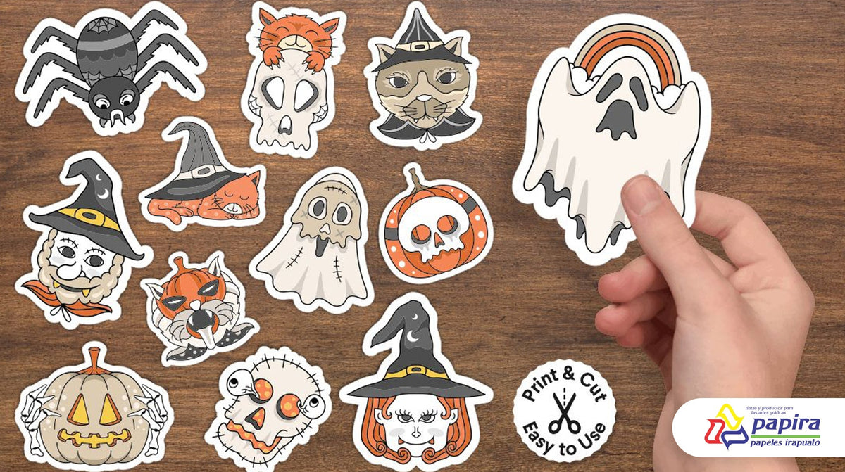  hacer stickers para Halloween