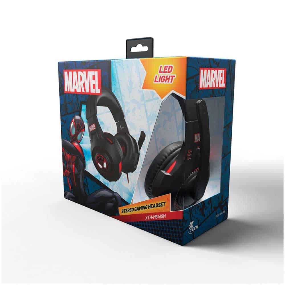 Audífonos con Micrófono Spider-Man XTH-M541SM, Alámbrico, 2 Metros, 3.5mm, Negro Xtech