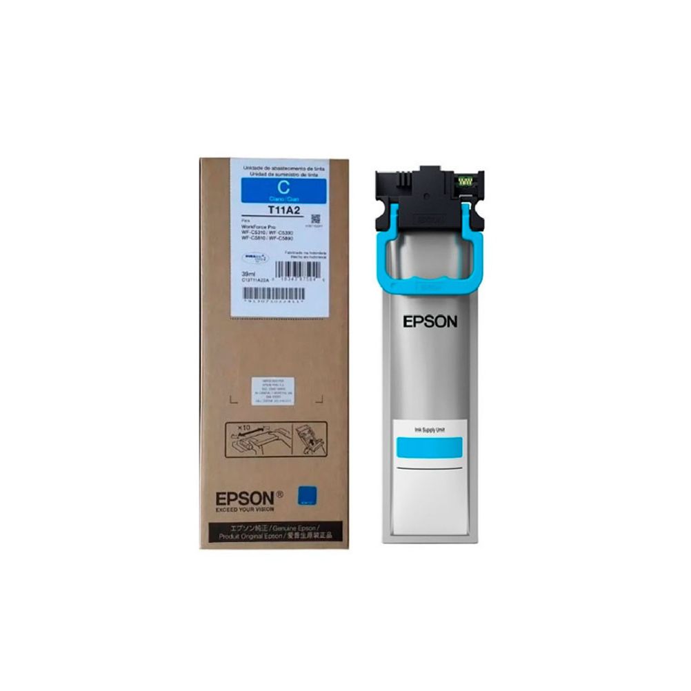 Tinta Epson WorkForce T11A220-AL Color Cian Compatible con WF C5310/ C5390