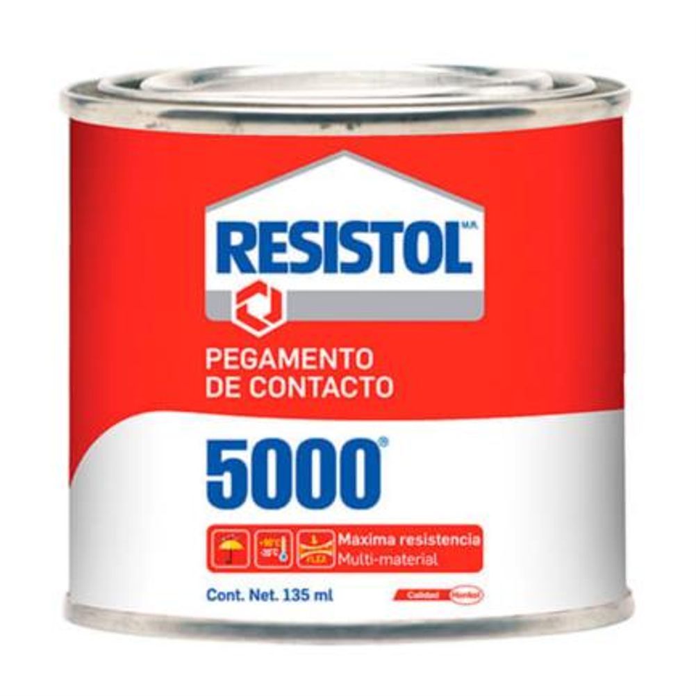 Pegamento Liquido en Lata Resistol 5000 1513924 250Ml Secado Rapido Color Rojo