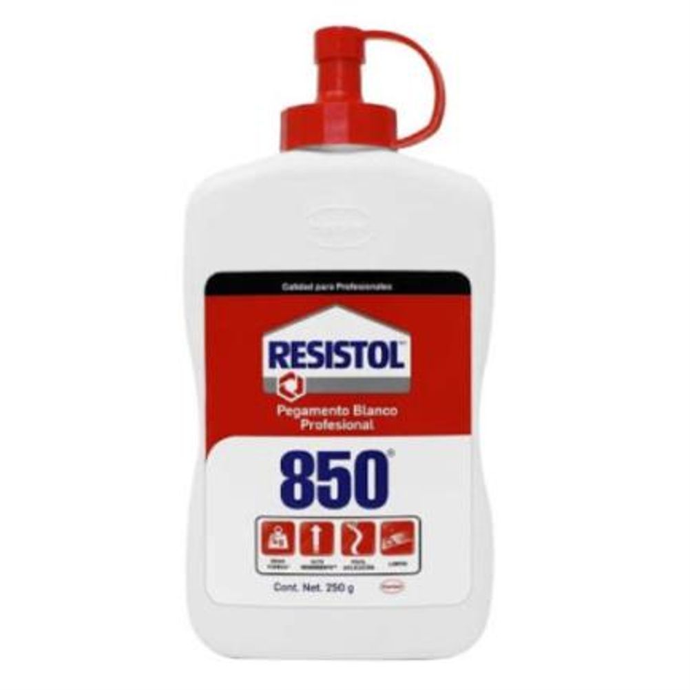 Pegamento Liquido Resistol 850 de 250gr Polipropileno Color Blanco