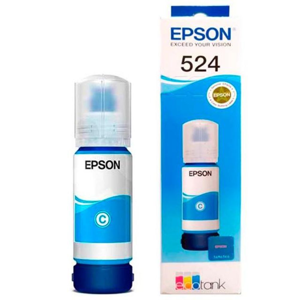 Tinta Epson T524 Color Cian