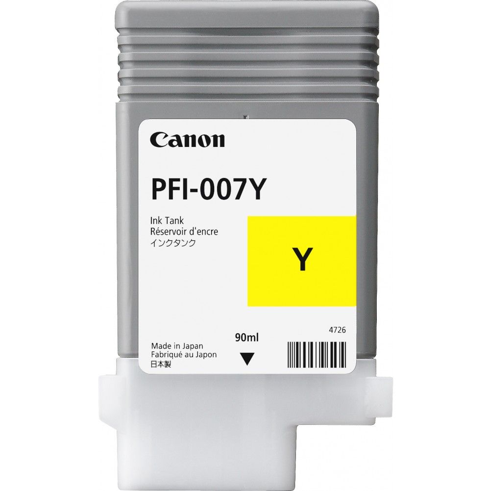 TINTA CANON IMAGEPROGRAF IPF670E AMARILLO PFI-007Y 90ML