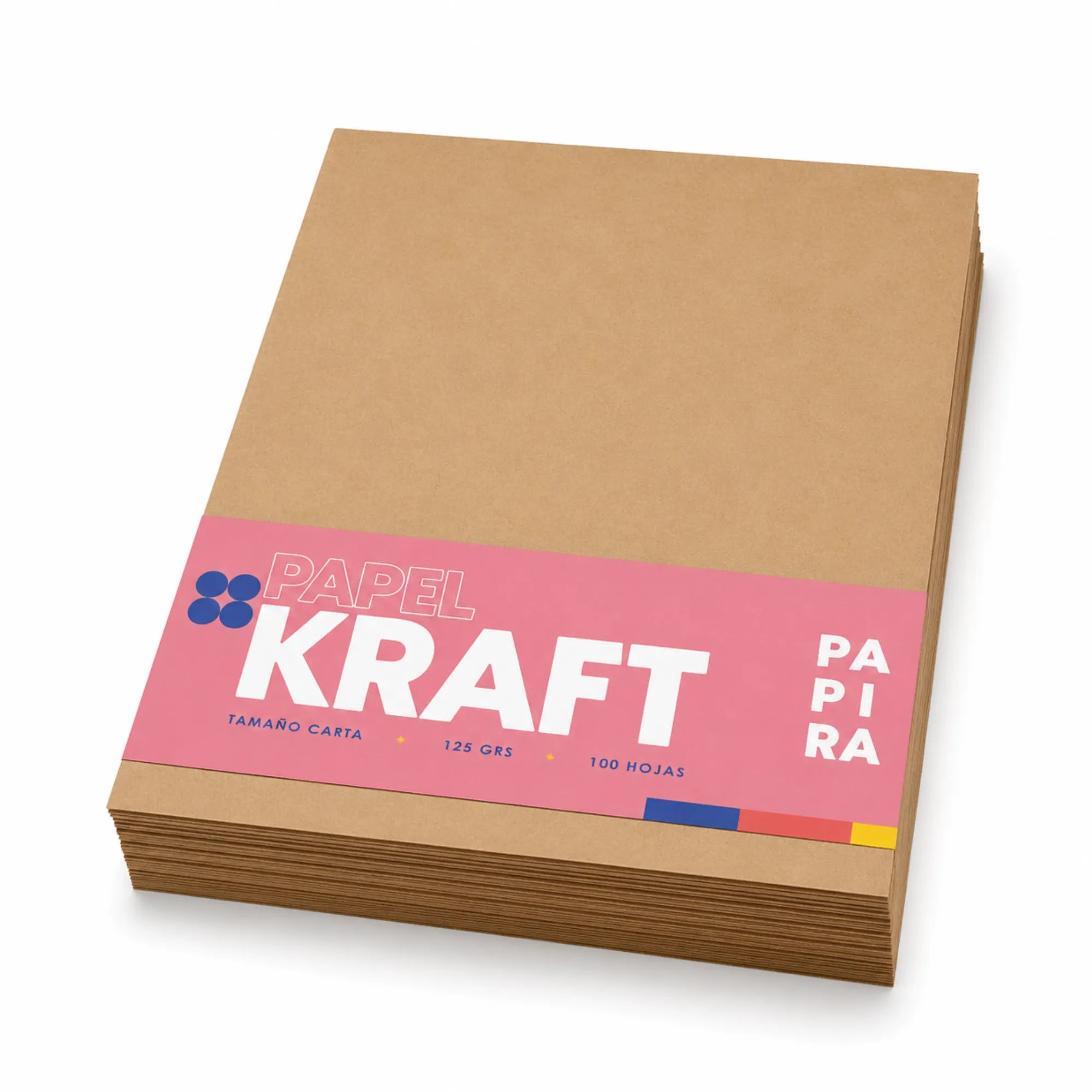 Papel Kraft Papira Carta 125 G Invitaciones Marrón 100 Hojas