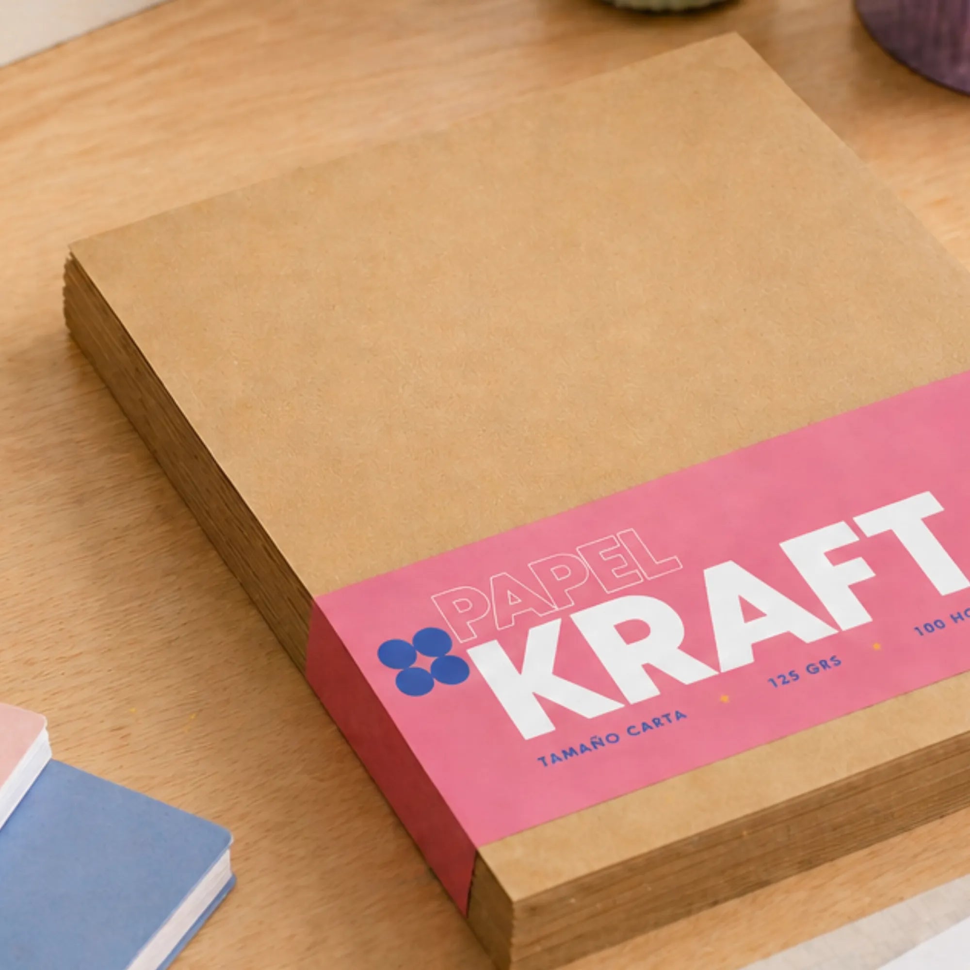 Papel Kraft Papira Carta 125 G Invitaciones Marrón 100 Hojas