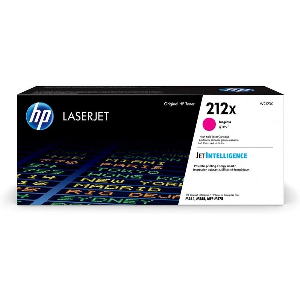 Cartucho de Toner HP 212X Magenta LaserJet Enterprise M554, M555