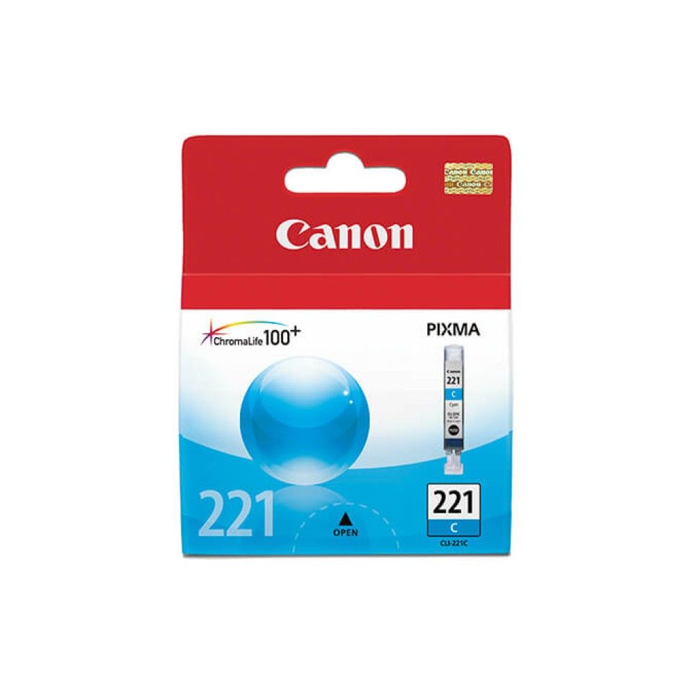 Cartucho de Tinta Canon CLI-221 Cian 342 Pagina(s) IP3600, MP560