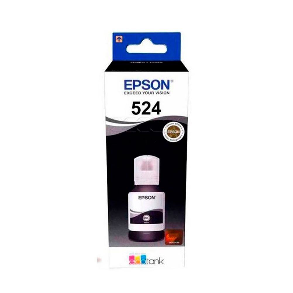 Tinta para Impresora Epson T524 Color Negro EcoTank L15160/L6490