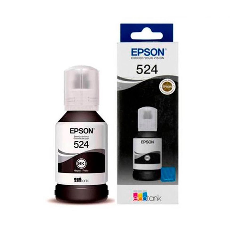 Tinta para Impresora Epson T524 Color Negro EcoTank L15160/L6490