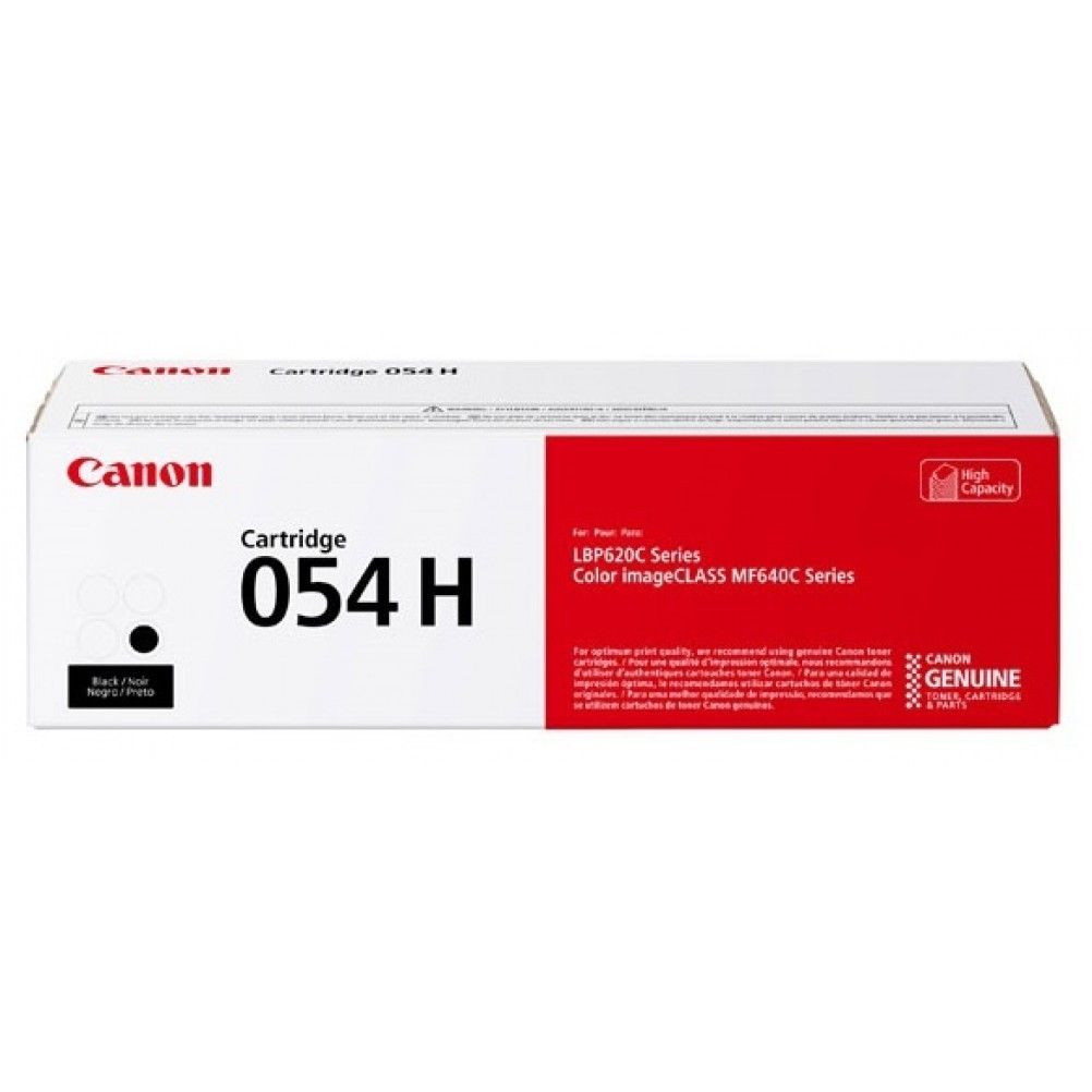 TÓNER CANON CARTRIDGE 054H ALTO RENDIMIENTO, NEGRO, 3100 PÁGINAS 3028C001AA