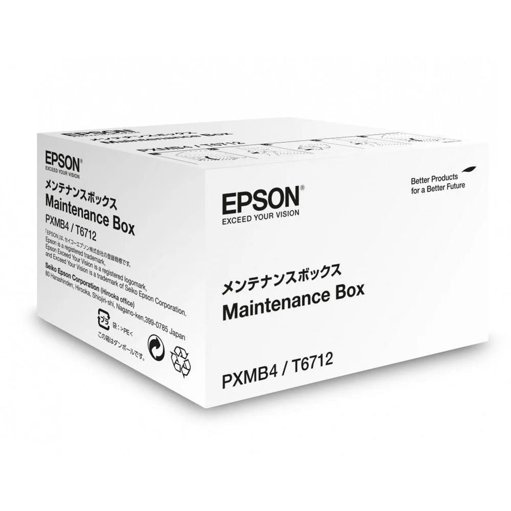 Tanque de Mantenimiento Epson T671200 WF-(R)8xxx Impresora por Inyección de Tinta Negro.