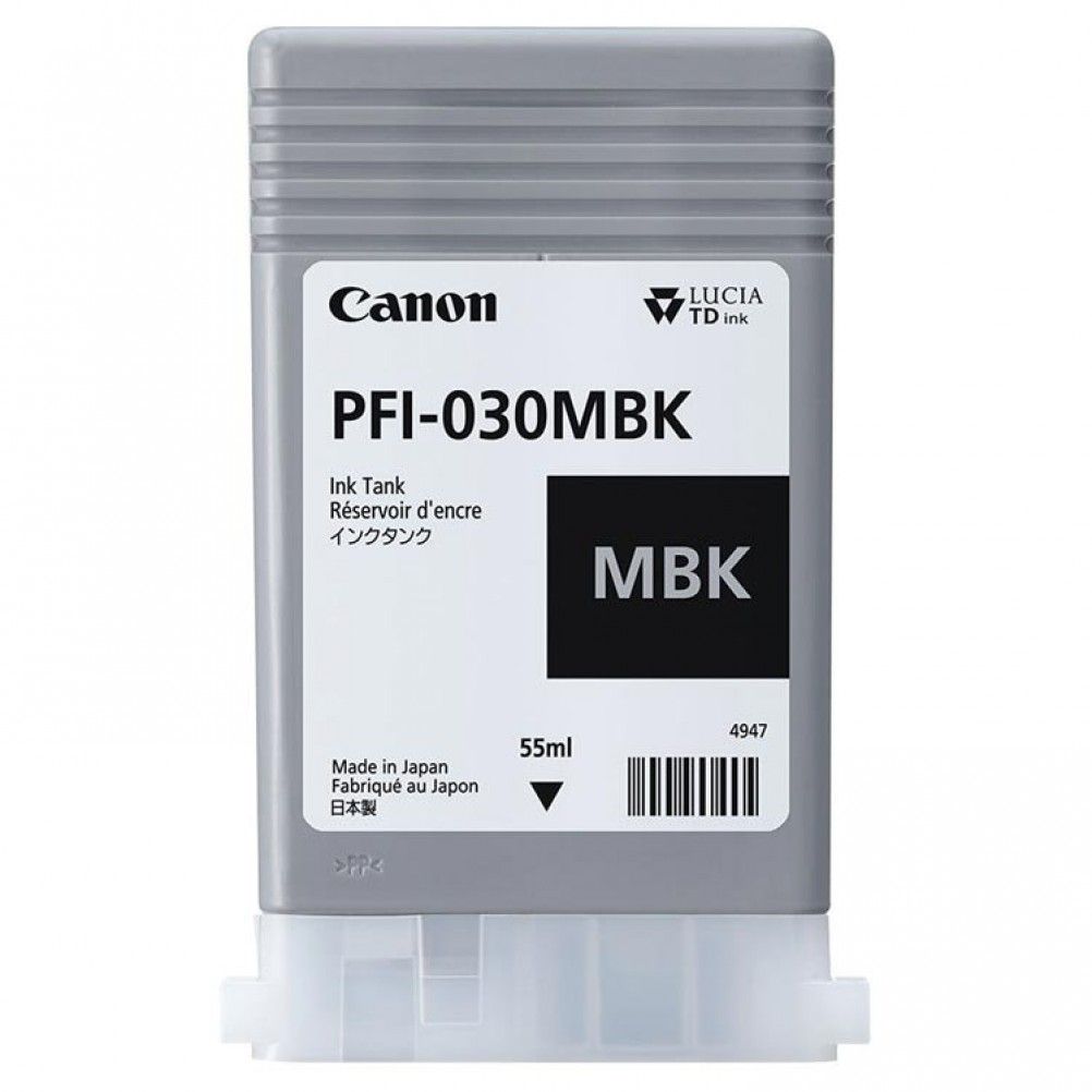 CARTUCHO CANON PFI-030 NEGRO MATE, 55ML 3488C001AA