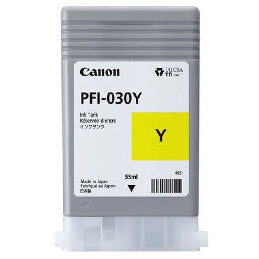 CARTUCHO CANON PFI-030 AMARILLO, 55ML 3492C001AA