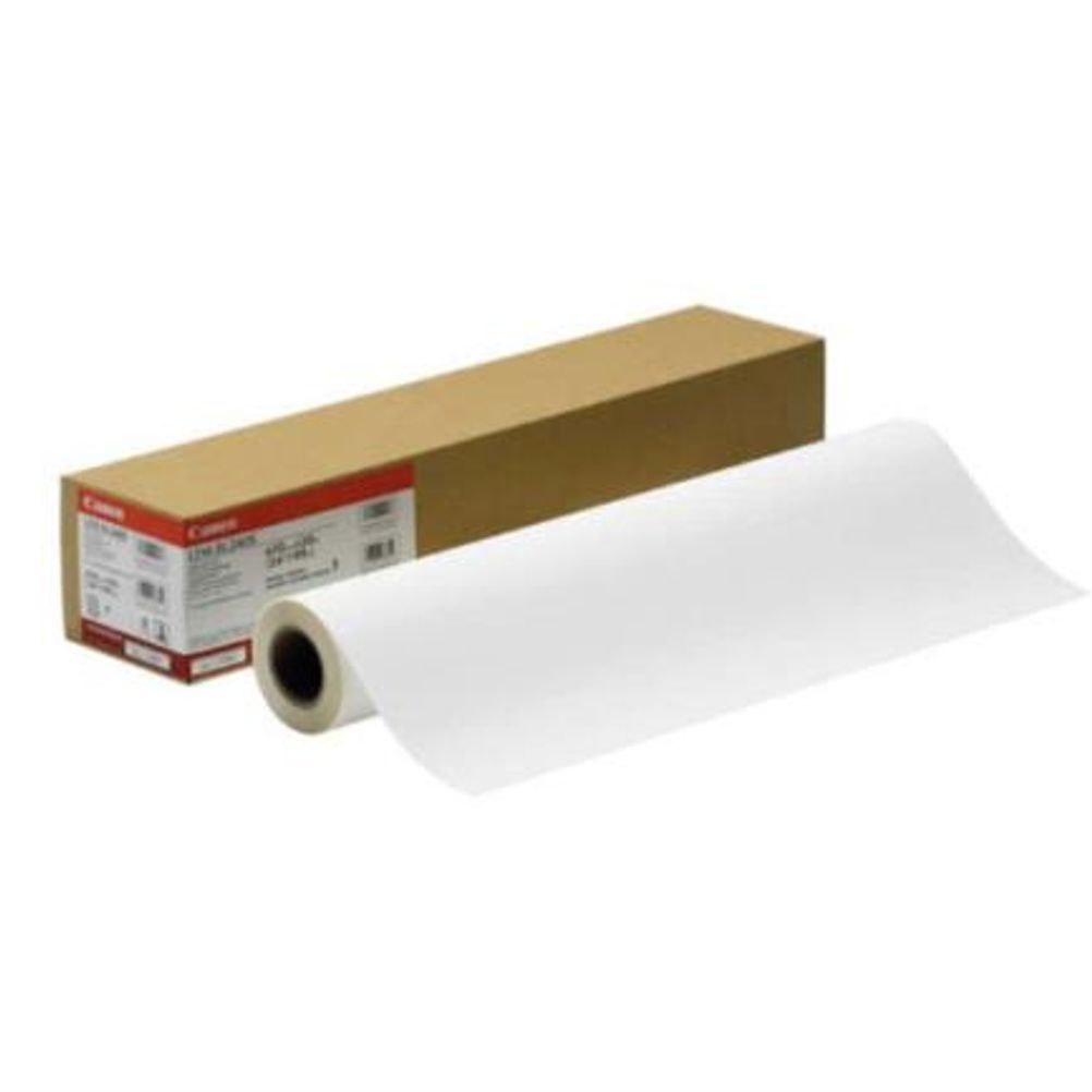 Rollo de Papel para Plotter Canon Economy 3853A010AA (24x150") Impresora de Inyección de Tinta Tipo Mate Color Blanco