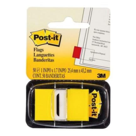 Banderitas 3M 680 Post It Amarillo Rectangular 12 Pieza(s) c/50 Hojas c/u