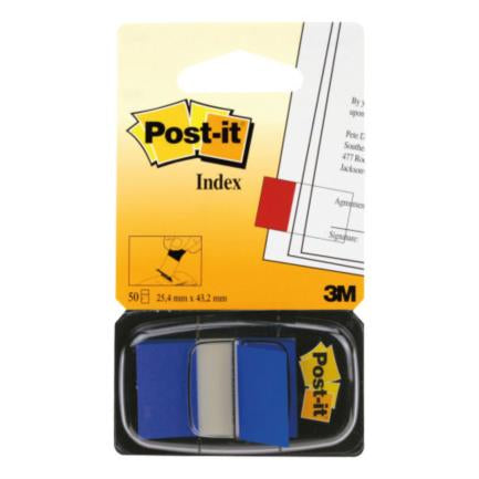 Banderitas 3M 680 Post It Azul Rectangular 12 Pieza(s) c/50 Hojas c/u