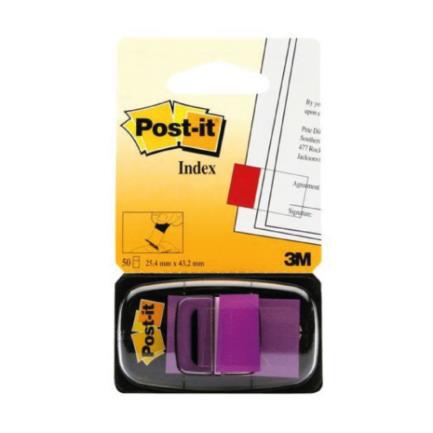 Banderitas 3M 680 Post It Violeta Rectangular 12 Pieza(s) 50 Hojas c/u