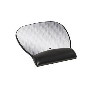 Mousepad 3M con Descansa Muñecas de Gel Precise, Negro/Plata