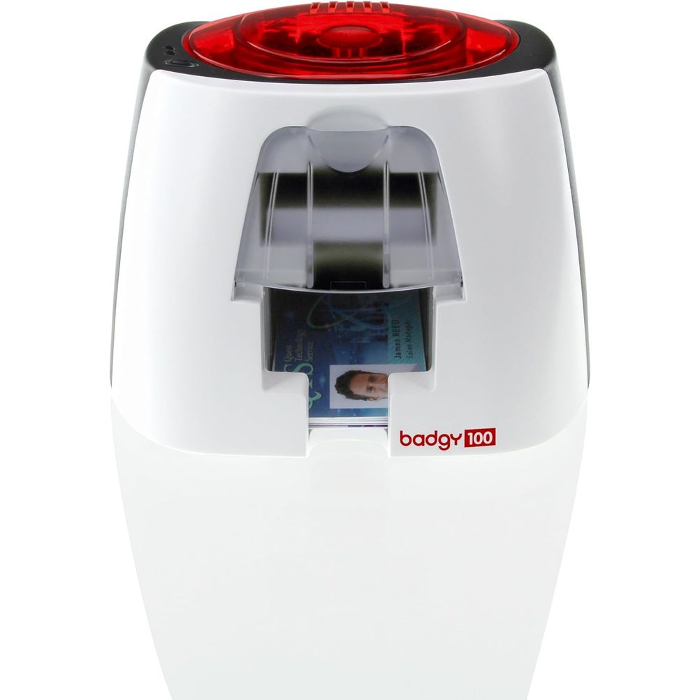 Impresora de Credenciales Evolis Badgy 100 Tecnología Sublimación Capacidad de Entrada Total 25 Hojas.