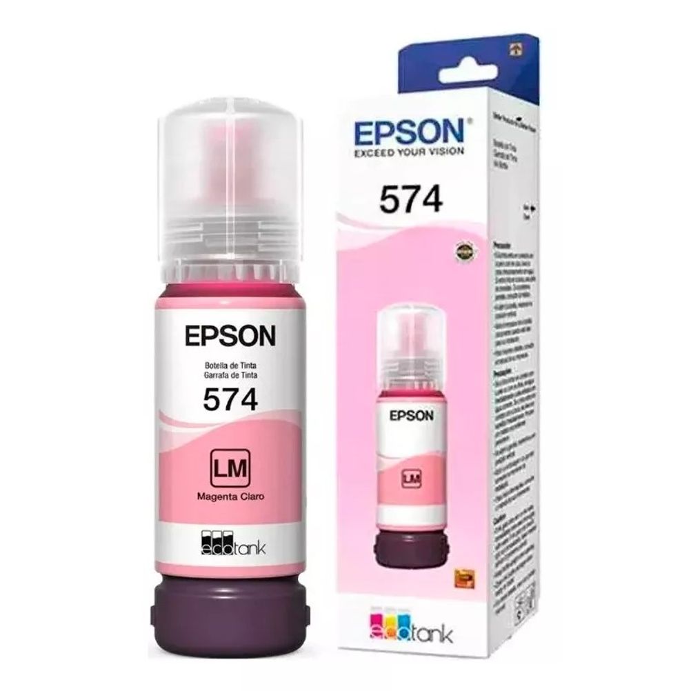 Tinta Epson T574 Color Magenta Claro Compatible con EcoTank L8050 L18050