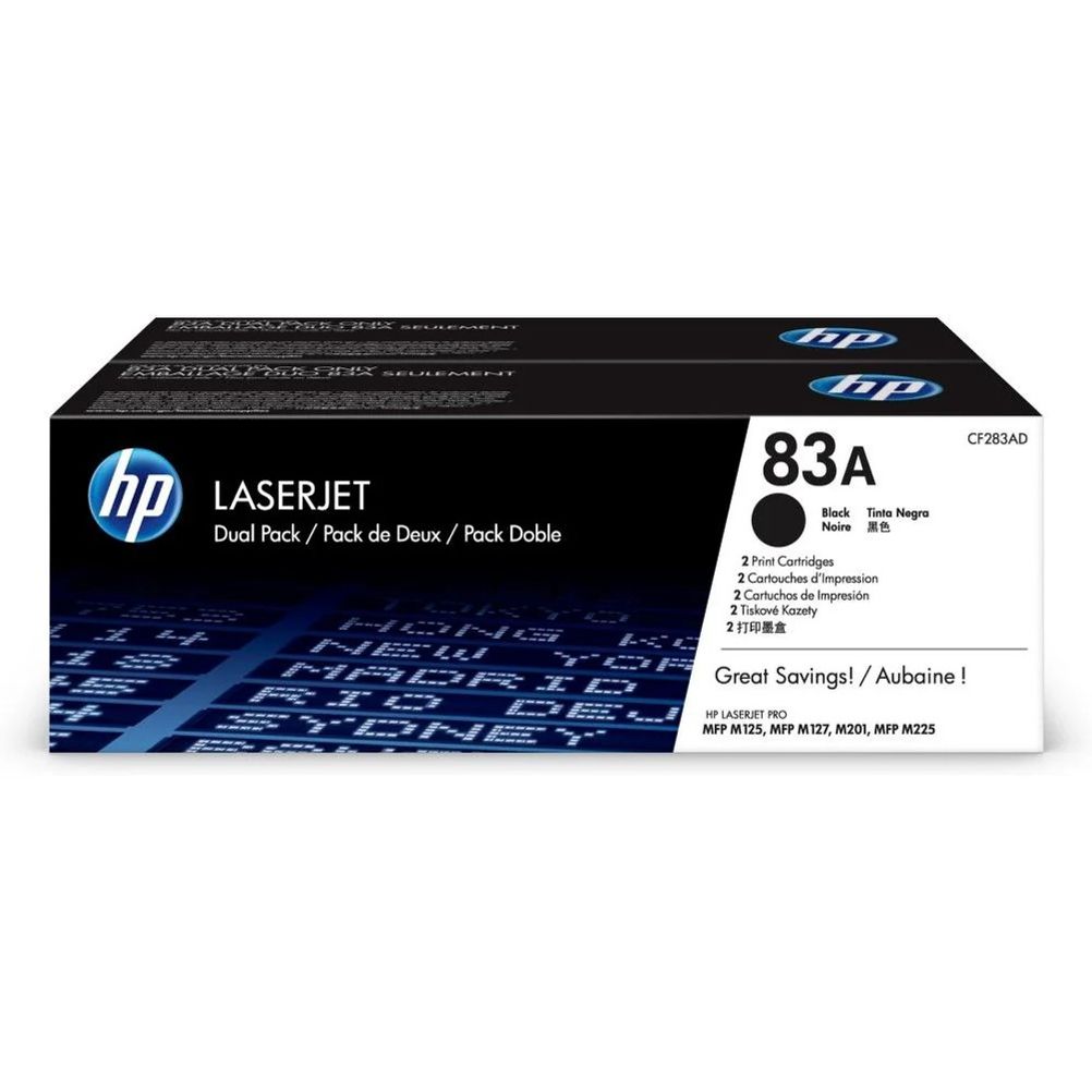 Toner HP 83A LaserJet Negro Dual Pack