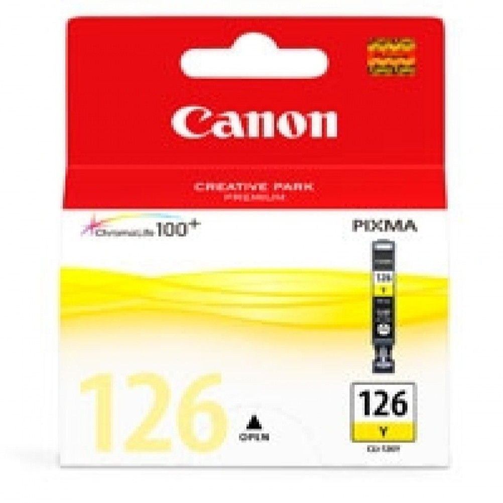 Cartucho de Tinta Canon CLI-126 Amarillo 200 Pagina(s) Pixma mg5210, mg6110