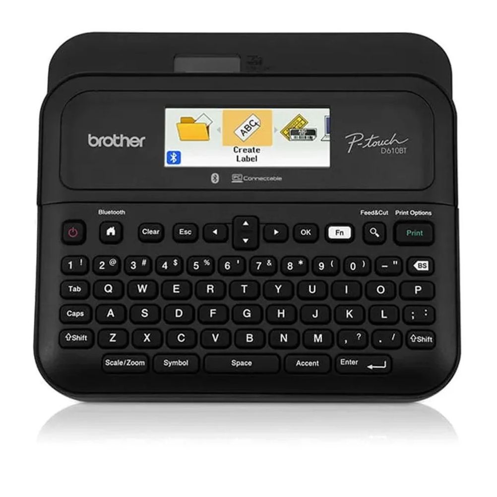 Rotulador Electrónico Brother P-Touch PTD610 Transferencia Termica Resolución (180 x 360 DPI) Inalámbrico Bluetooth, Negro