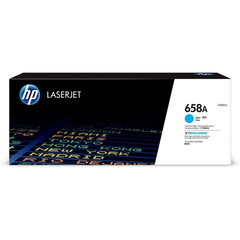 Cartucho de Toner HP 658A Cian ,HP LaserJet Enterprise M751