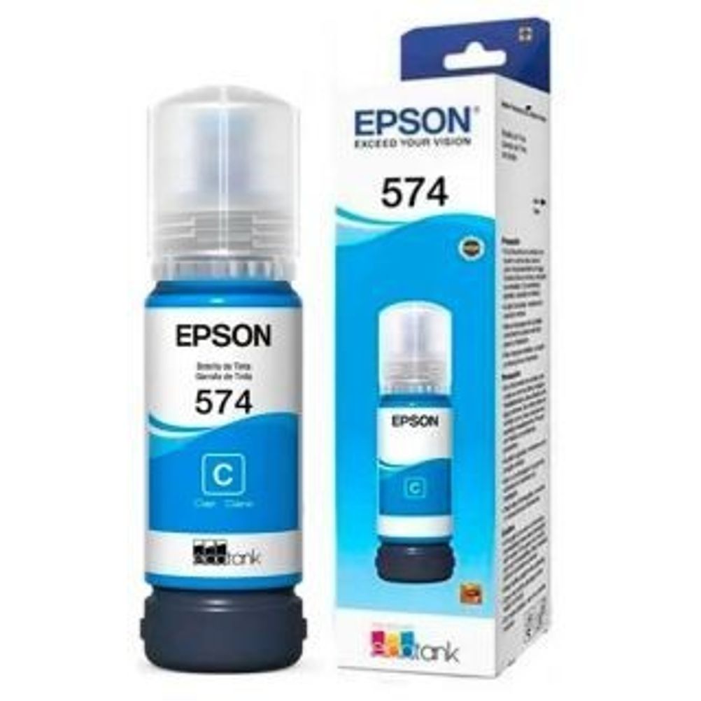 Tinta Epson T574 Color Cian Compatible con EcoTank L8050 L18050