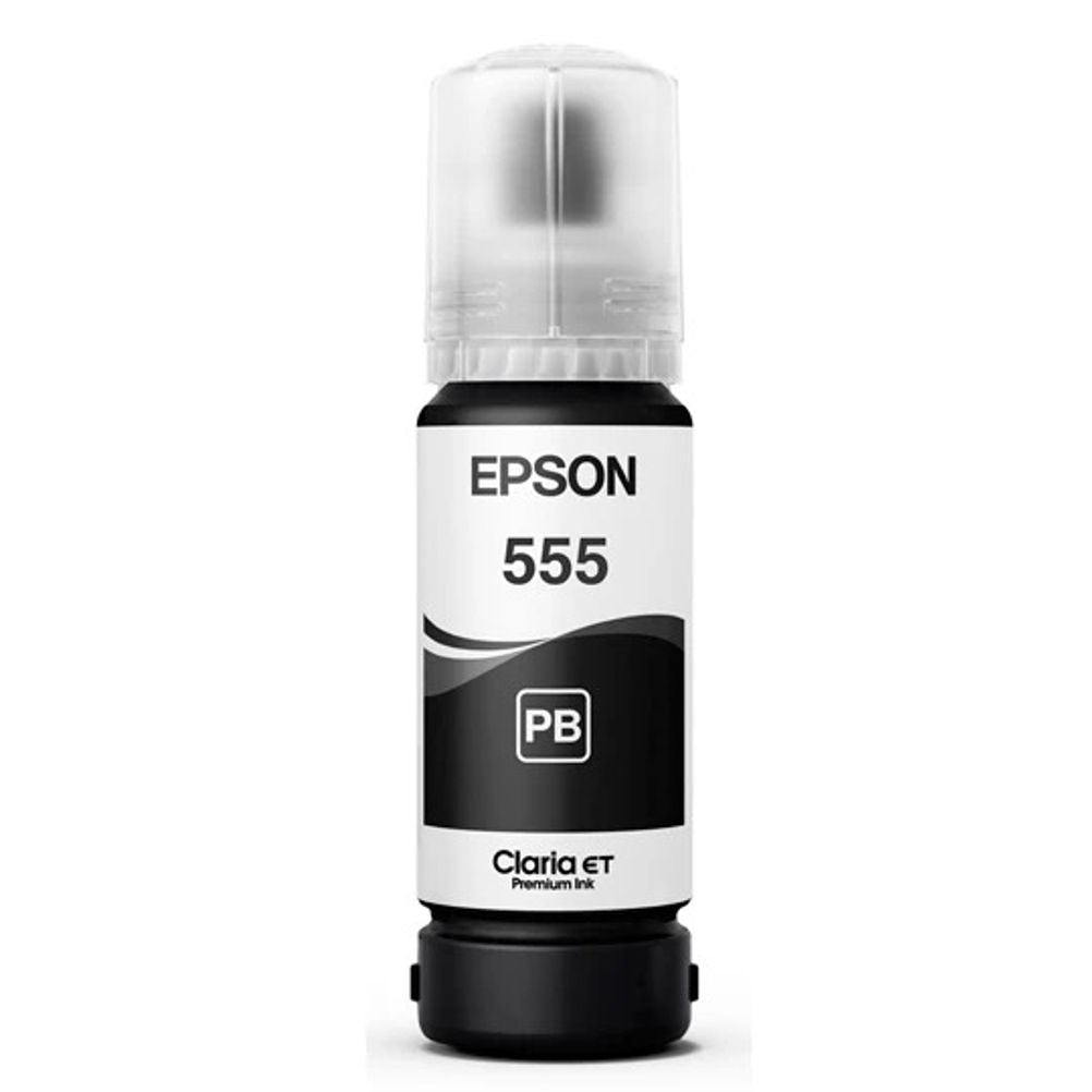 Tinta Epson T555 Negro EcoTank L8180, L8160