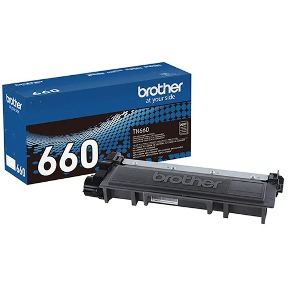 Cartucho de Toner Brother TN-660 Color Negro Compatible con DCP-L2520DW, DCP-L2540DW