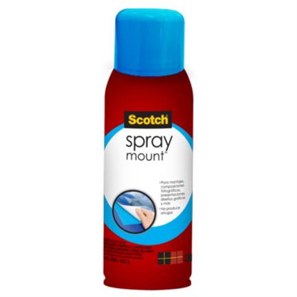 Adhesivo Reposicionable Scotch 3M Aerosol Spray Mount 290gr Rojo