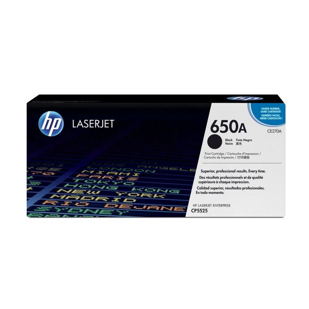 Cartucho de Toner HP 650A Negro 13500 Página(s) HP LaserJet Enterprise CP5525, M750