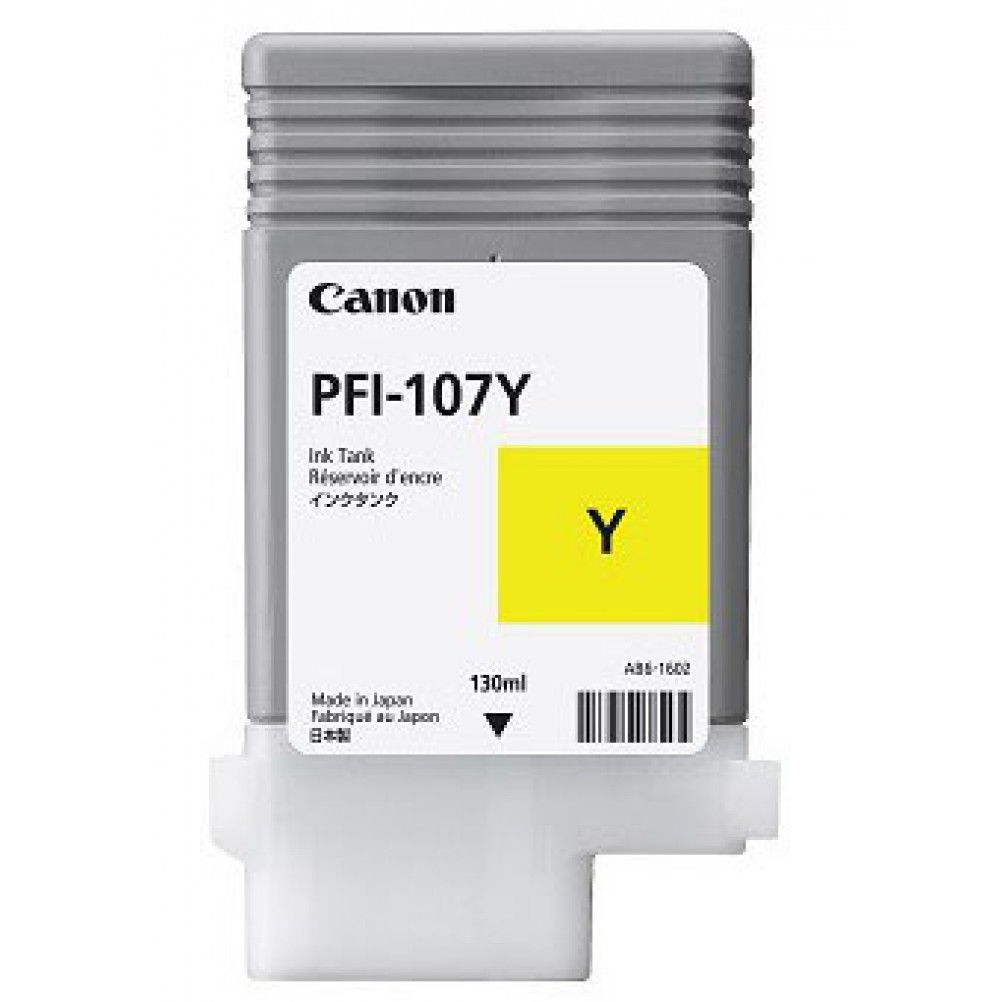 TANQUE TINTA CANON AMARILLO PFI-107Y 130ML imagePROGRAF 680, 685, 780