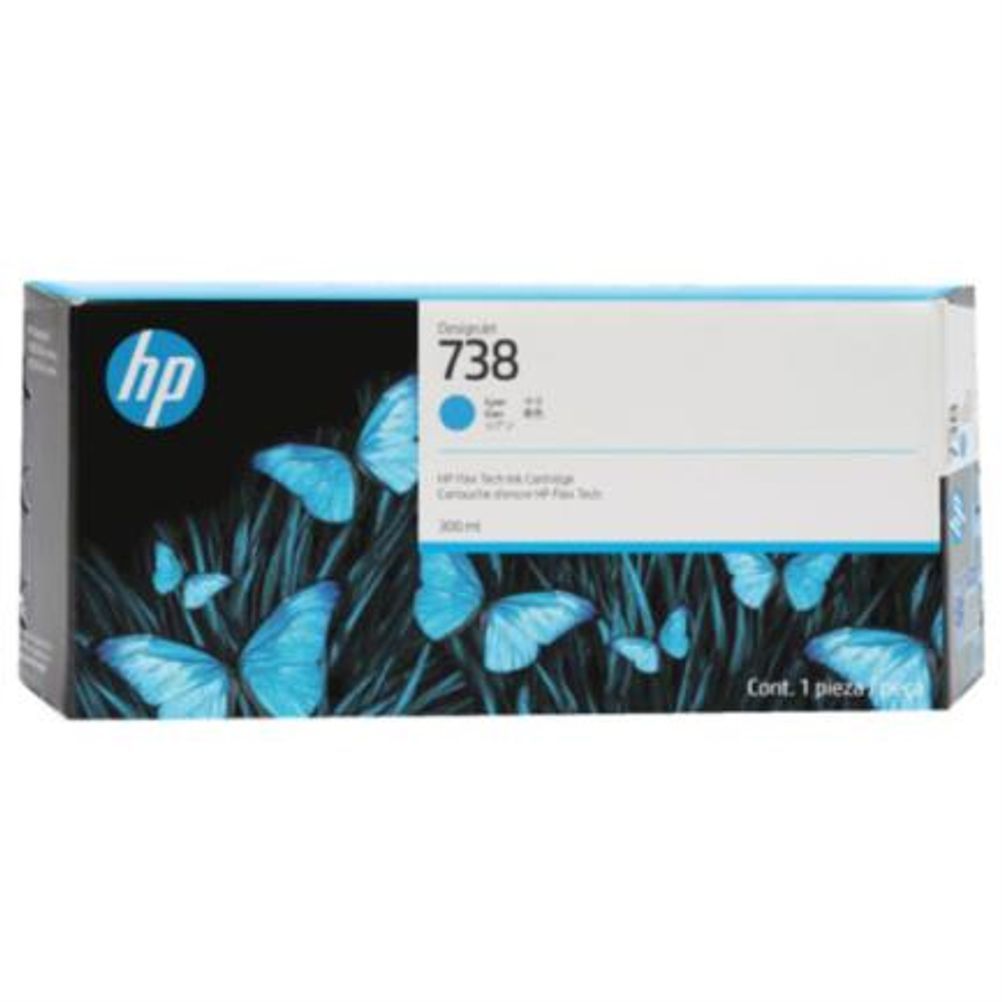 Cartucho de Tinta HP 738 Cian Compatible con DesignJet Series T950, T850