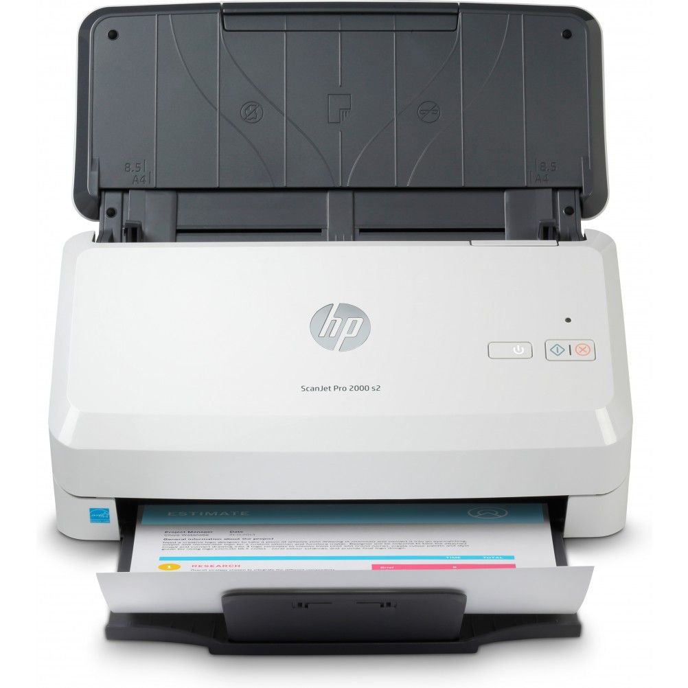 Scanner Hp Scanjet Pro 2000 S2, 600 X 600Dpi, Escáner Color, Escaneado Dúiplex, Usb, Negro/Blanco 6Fw06A