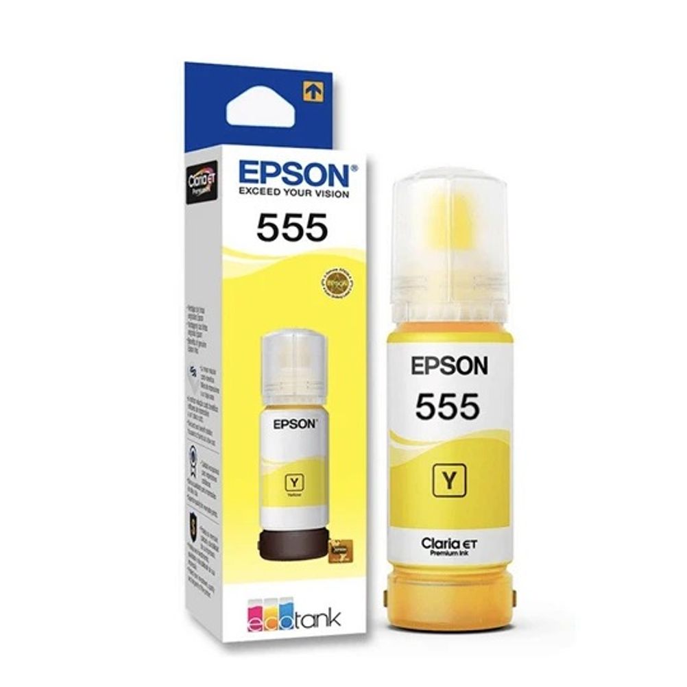 Tinta Epson T555 Amarillo Compatible L8160, L8180