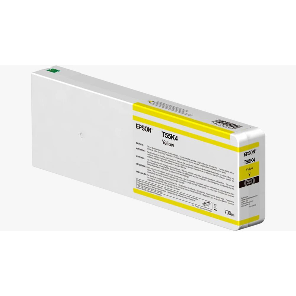 Cartucho de Tinta para Impresora Epson UltraChrome HD T55K400 Color Amarillo Contenido 700ml Compatible con SureColor SC-P7000 STD Spectro SureColor SC-P8000 STD