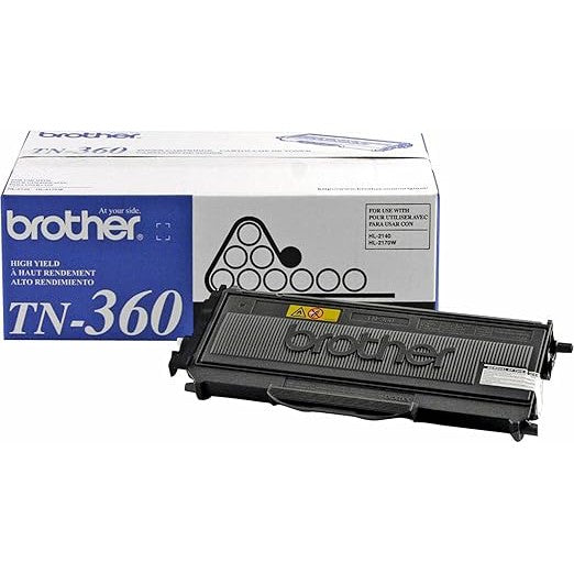 Tóner Brother TN360 Rendimiento 2600 Páginas HL2140/HL2170 Color Negro