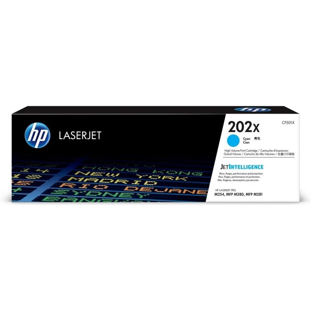 Cartucho de Toner HP 202X Cian Original