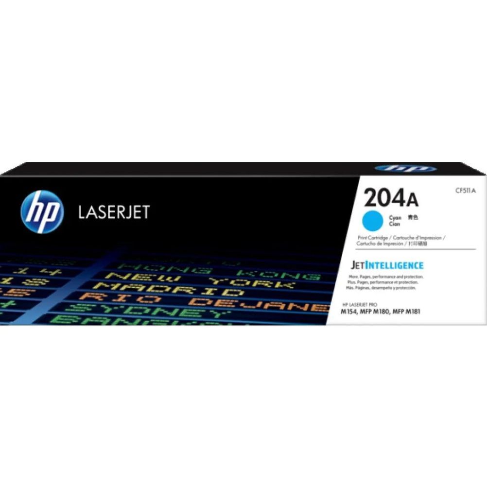 TONER HP 204A CYAN 900 PÁGINAS LASERJET PRO M180NW M154NW