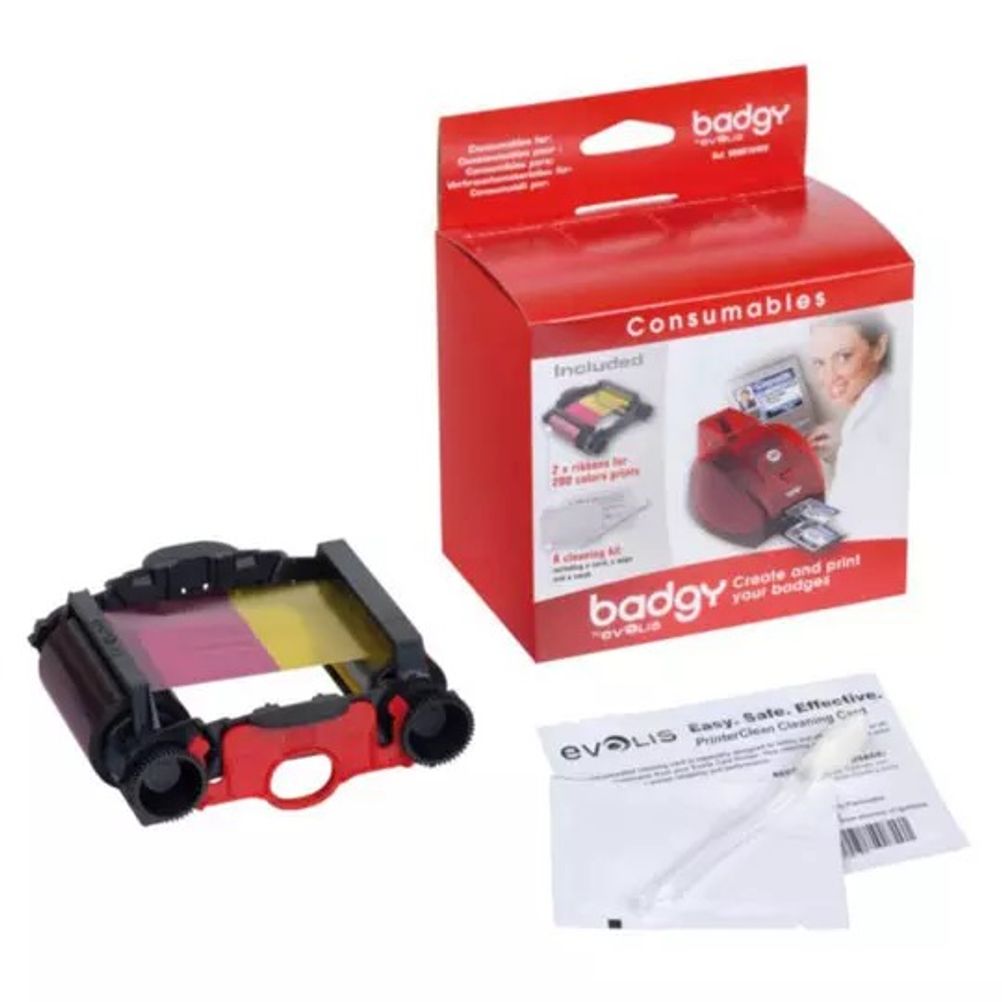 Kit De Impresion Ribbon Badgy Vbg204