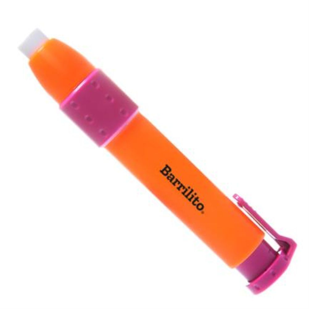 Borrador Retráctil Baco 8338GTP Tipo Lápiz Clic de Goma Plastico Color Naranja