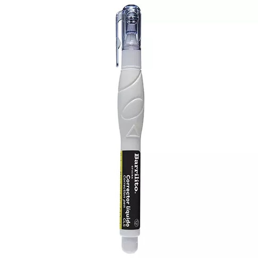 Corrector Líquido Tipo Pluma 5ml Secado Rapido Punta Metálica. Paquete 12 Pieza(s)