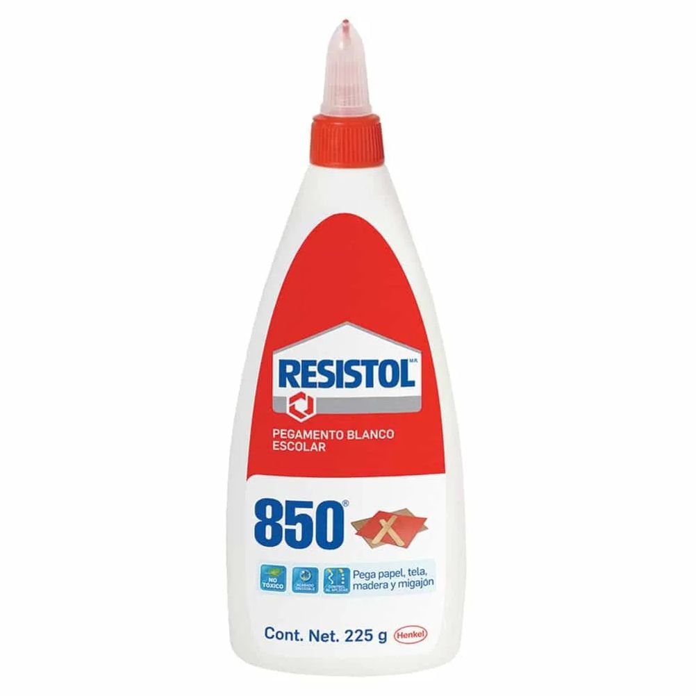 Pegamento Liquido Resistol 850 de 225gr Polipropileno Color Blanco