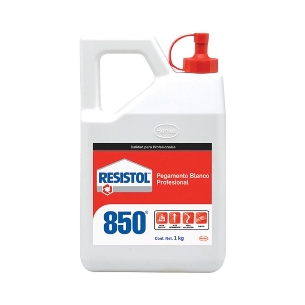 Pegamento Liquido Resistol 850 Jumbo de 1Kg Polipropileno Color Blanco